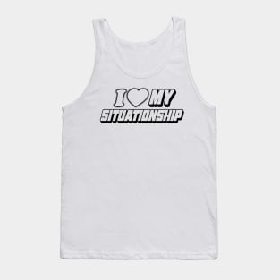 Y2K I Love My Situationship Vintage Aesthetic Y2K Vintage 'Don't Be Jealous.' T-Shirt Retro Streetwear Celebrity Fashion Tank Top